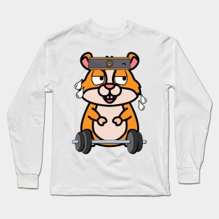 Cute hamster is exercising Long Sleeve T-Shirt